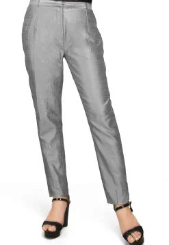 Art Silk Straight Pant in Grey