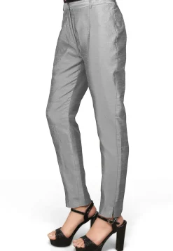 Art Silk Straight Pant in Grey