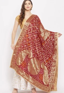 Banarasi Dupatta in Maroon