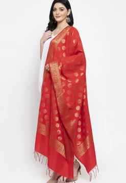 Banarasi Dupatta in Red