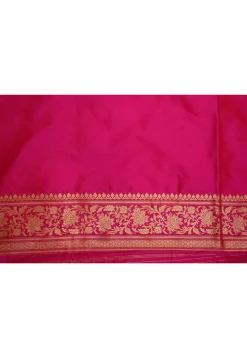 Banarasi Handloom Pure Katan Silk Saree in Fuchsia