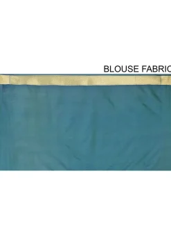 Banarasi Katan Silk Saree in Teal Blue