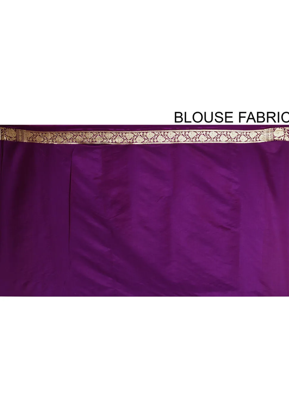 Banarasi Katan Silk Saree in Off White and Purple