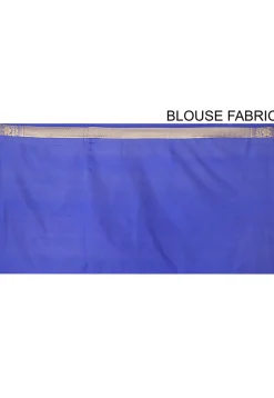 Banarasi Katan Silk Saree in Navy Blue