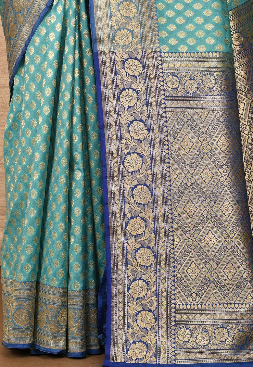 Banarasi Katan Silk Saree in Sky Blue