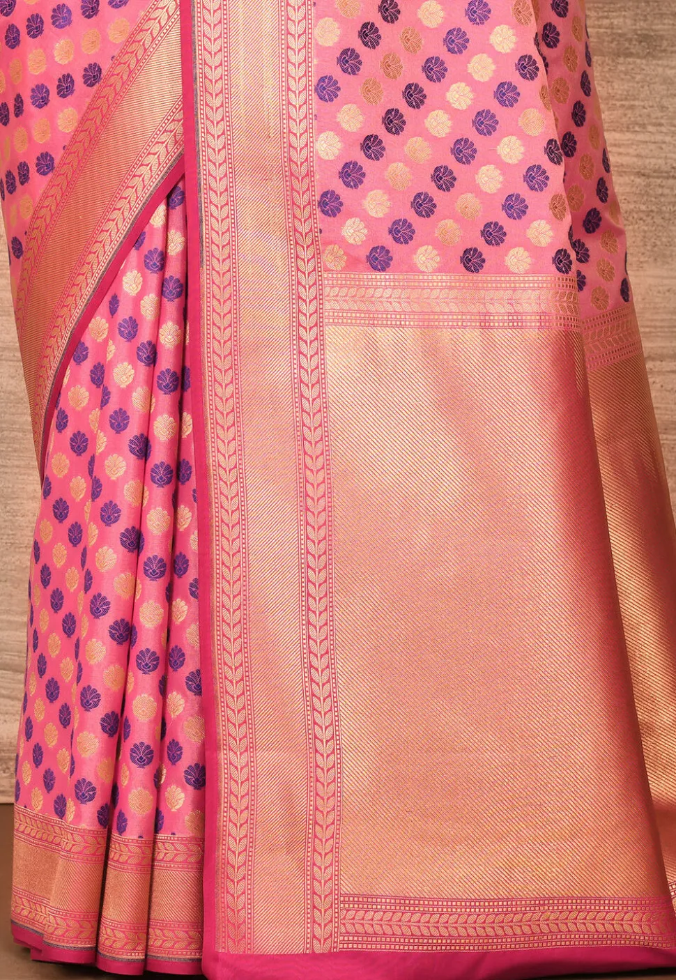 Banarasi Katan Silk Saree in Pink