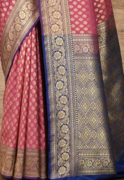 Banarasi Katan Silk Saree in Pink