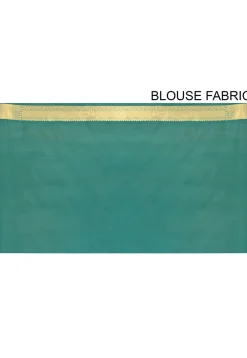 Banarasi Katan Silk Saree in Teal Green