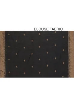 Banarasi Muga Silk Saree in Black