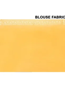 Banarasi Pure Chiffon Saree in Yellow