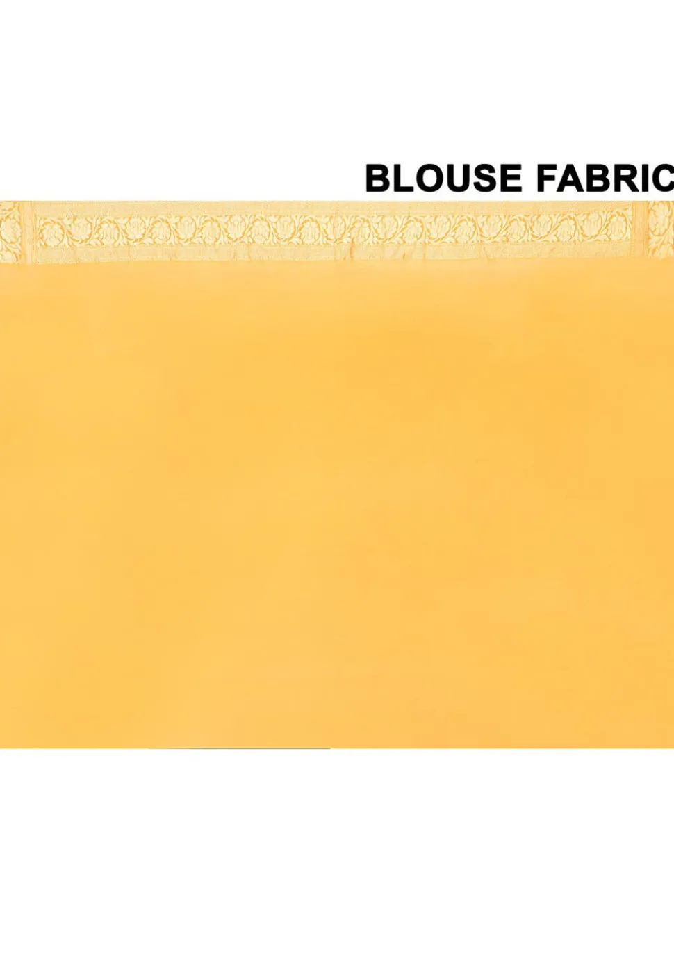 Banarasi Pure Chiffon Saree in Yellow