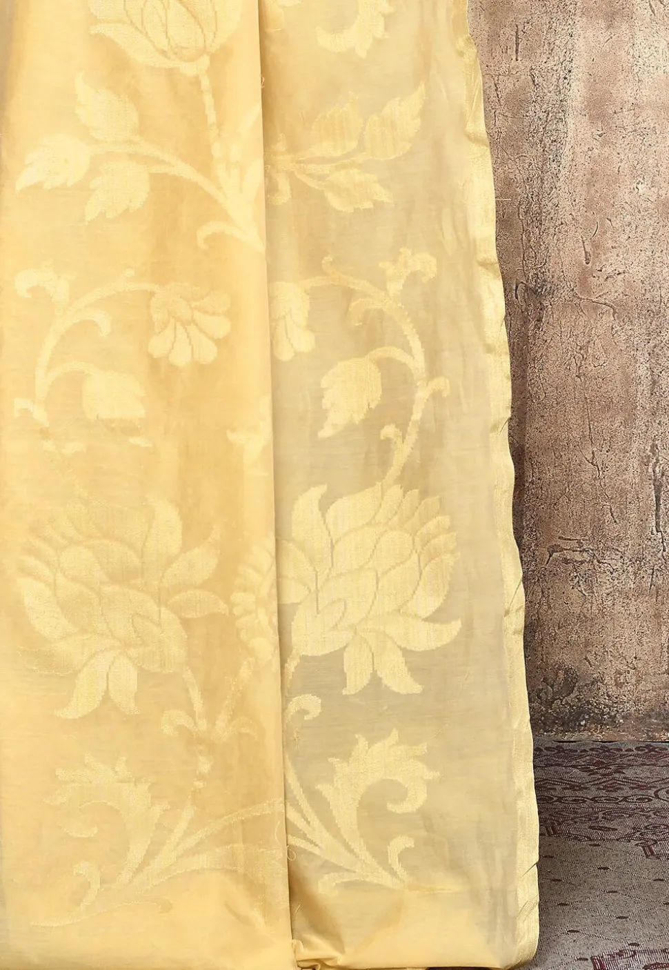 Banarasi Pure Cotton Silk Saree in Beige