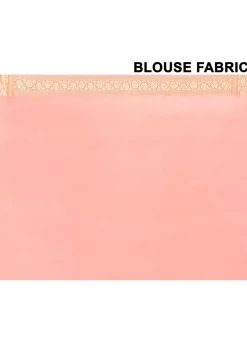 Banarasi Pure Crepe Silk Saree in Peach