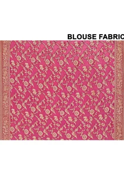 Banarasi Pure Crepe Silk Saree in Sky Blue