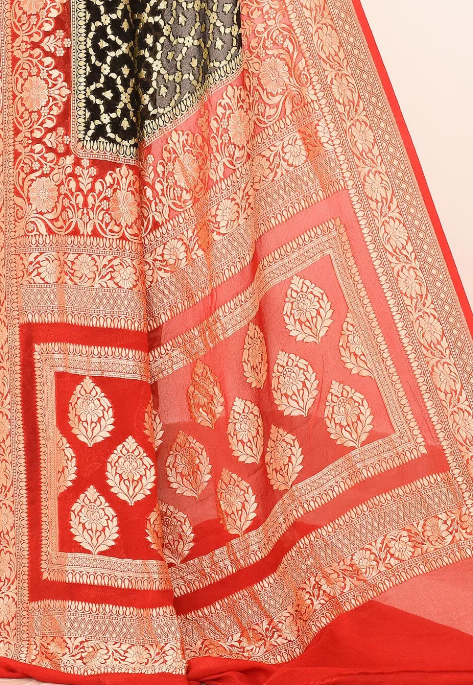 Banarasi Pure Crepe Silk Saree in Black