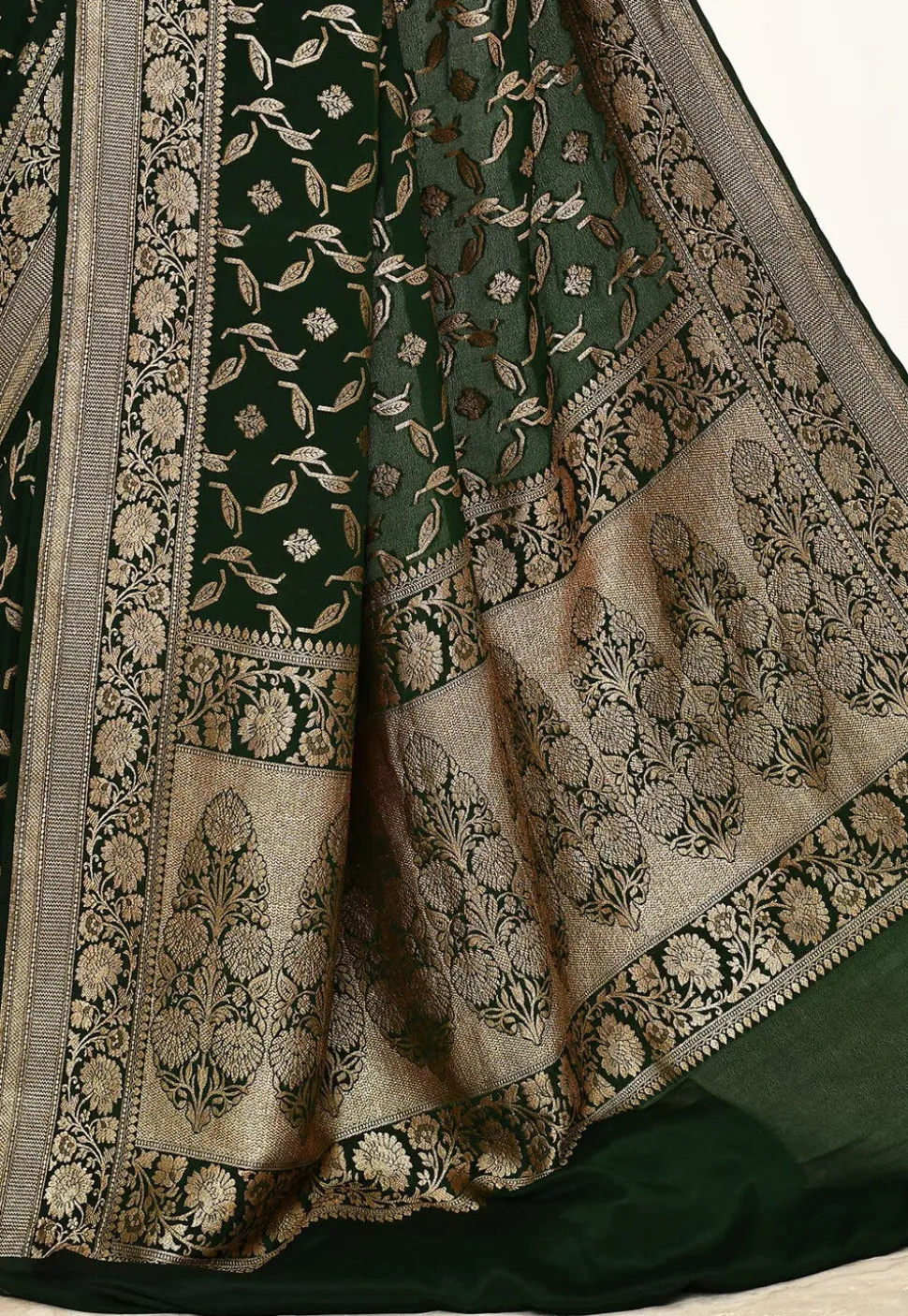 Banarasi Pure Crepe Silk Saree in Black