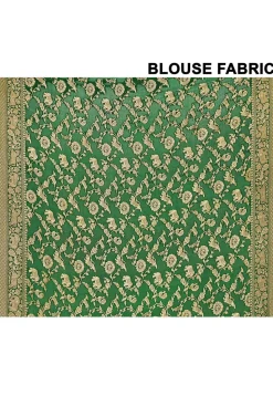 Banarasi Pure Crepe Silk Saree in Yellow