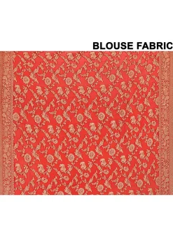 Banarasi Pure Crepe Silk Saree in Cream