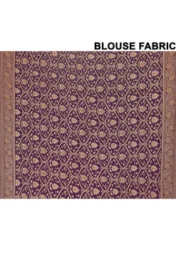 Banarasi Pure Crepe Silk Saree in Maroon