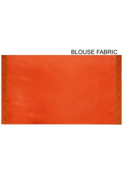 Banarasi Pure Georgette Silk Saree in Rust