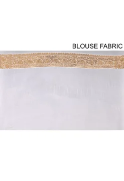 Banarasi Pure Georgette Saree in White