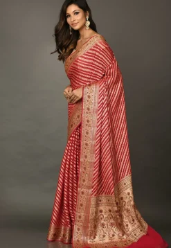 Banarasi Pure Georgette Saree in Red