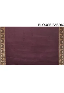Banarasi Pure Georgette Saree in Wine