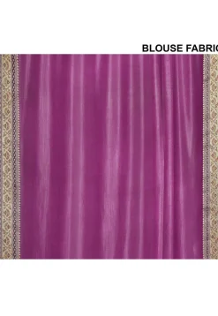 Banarasi Pure Georgette Silk Saree in Purple