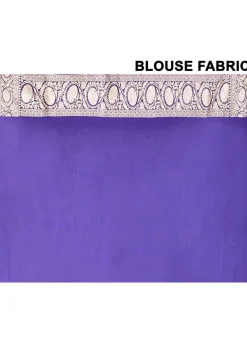 Banarasi Pure Katan Silk Handloom Saree in Royal Blue