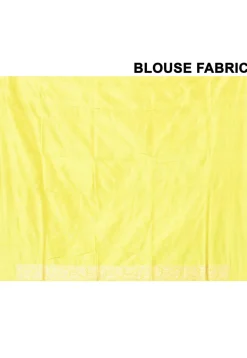 Banarasi Pure Katan Silk Handloom Saree in Yellow