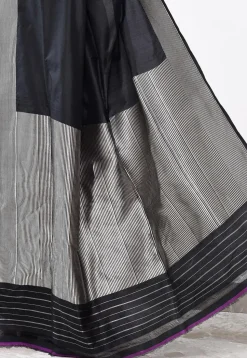 Banarasi Pure Katan Silk Handloom Saree in Black