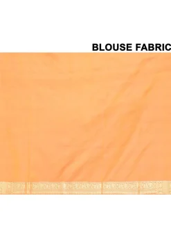 Banarasi Pure Katan Silk Handloom Saree in Orange