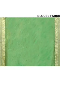 Banarasi Pure Katan Silk Handloom Saree in Green