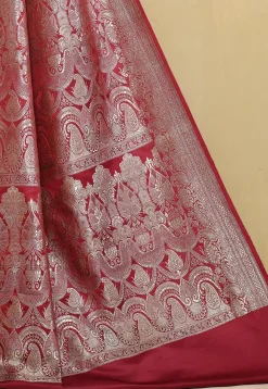 Banarasi Pure Silk Saree in Red
