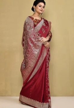Banarasi Pure Silk Saree in Red