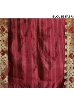 Banarasi Pure Silk Saree in Maroon