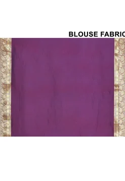 Banarasi Pure Silk Saree in Magenta