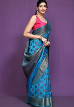 Banarasi Pure Silk Saree in Blue