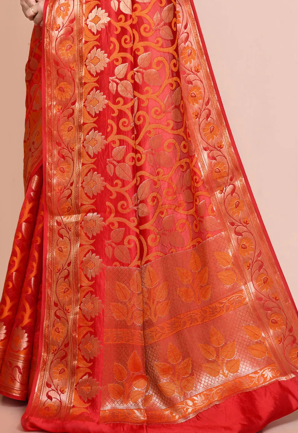 Banarasi Pure Silk Saree in Red