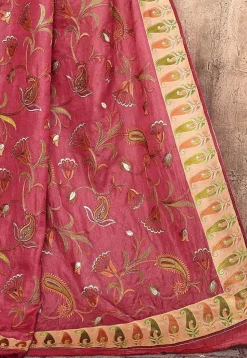 Banarasi Pure Silk Saree in Red