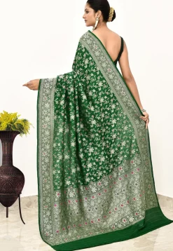 Banarasi Pure Silk Saree in Green
