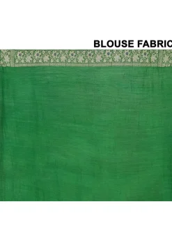Banarasi Pure Silk Saree in Green