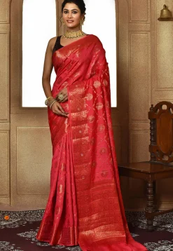 Banarasi Pure Silk Saree in Red