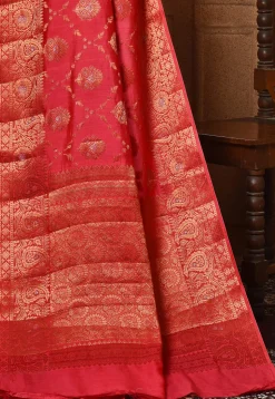 Banarasi Pure Silk Saree in Red
