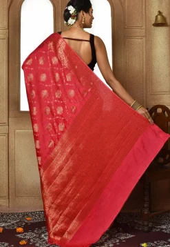 Banarasi Pure Silk Saree in Red