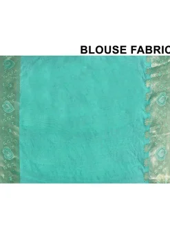 Banarasi Pure Silk Saree in Green and Grey