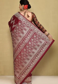 Banarasi Pure Silk Saree in Red
