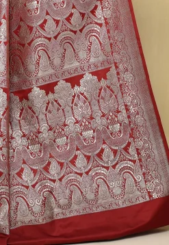 Banarasi Pure Silk Saree in Maroon