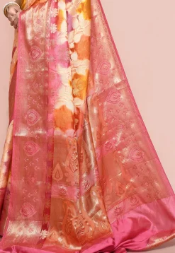 Banarasi Pure Silk Saree in Multicolor