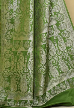 Banarasi Pure Silk Saree in Green
